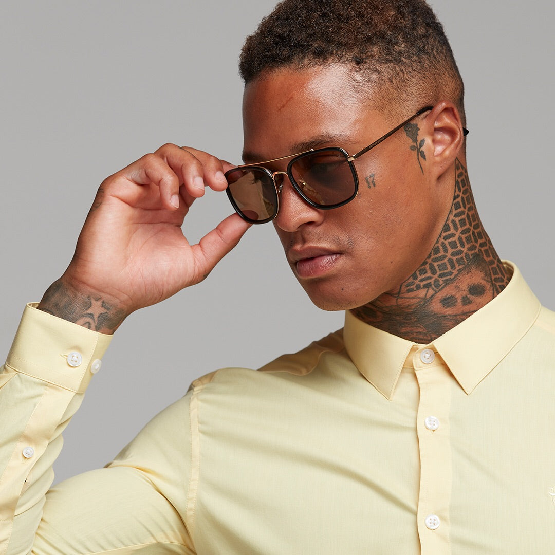 Super Slim Ultra Stretch Yellow Long Sleeve - FS475