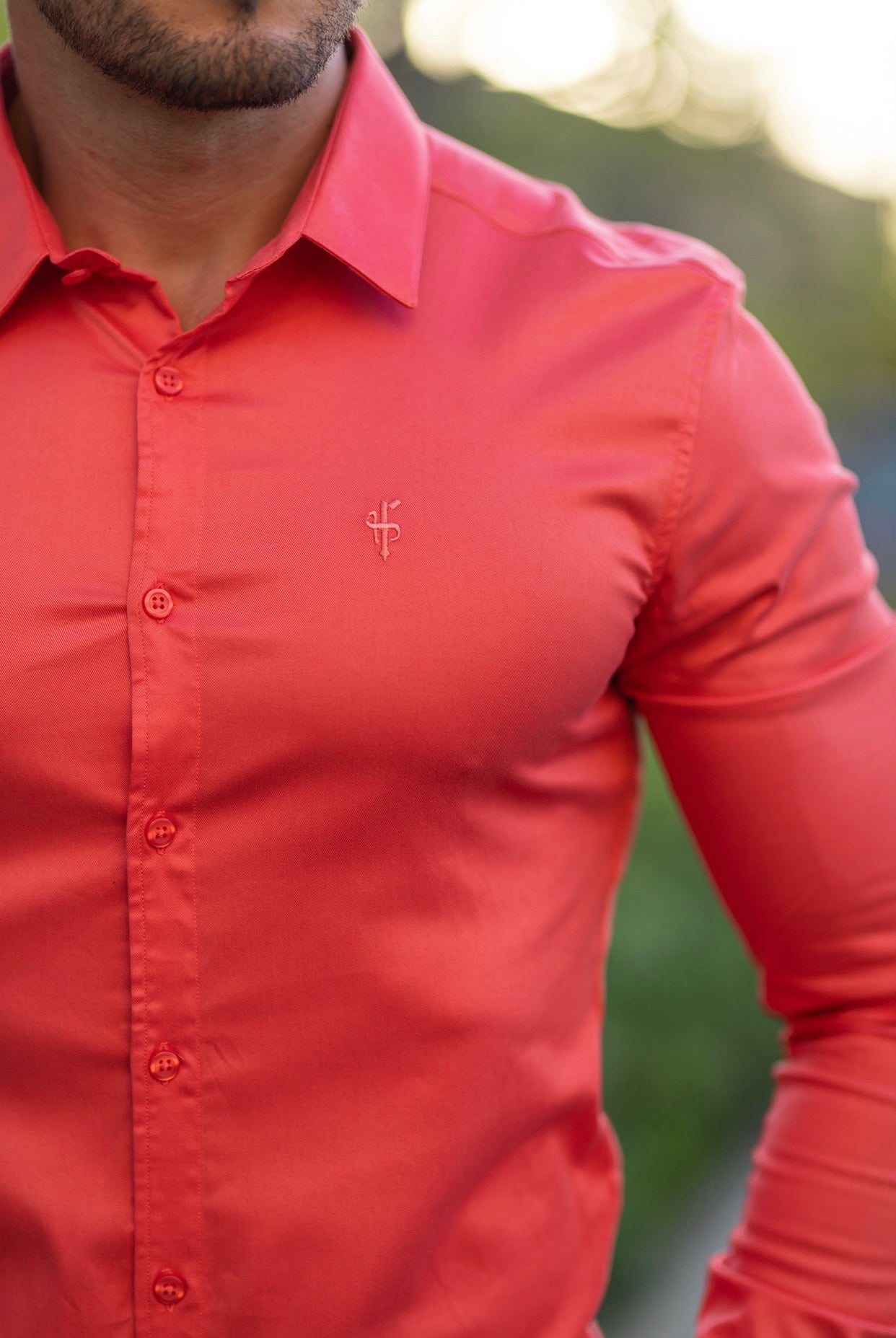 Super Slim Luxe Ultra Stretch Classic Coral Long Sleeve -  FS670