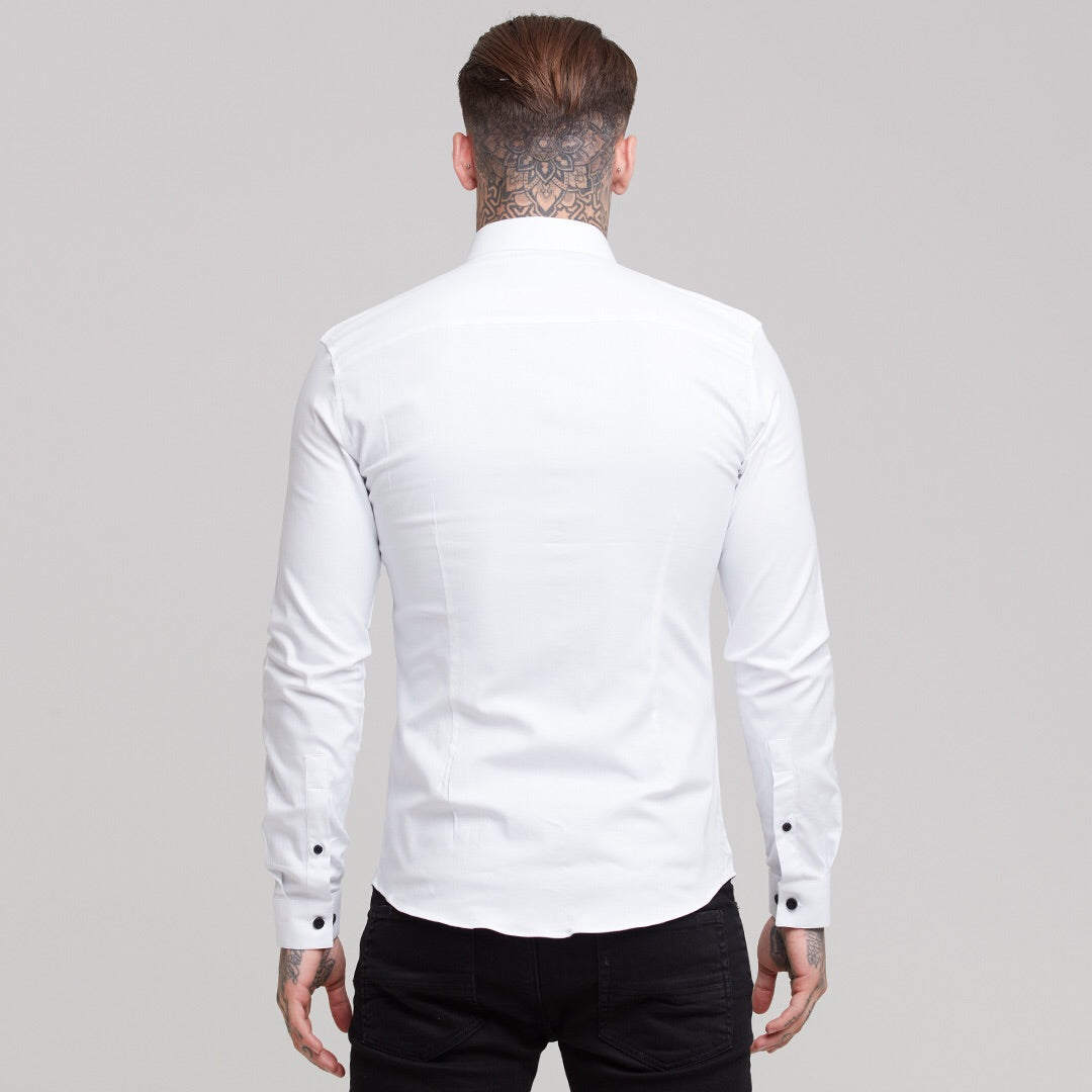 Super Slim Stretch Classic Oxford White - FS300