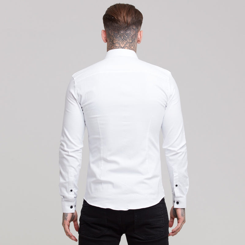 Father Sons Super Slim Stretch Classic Oxford White - FS300