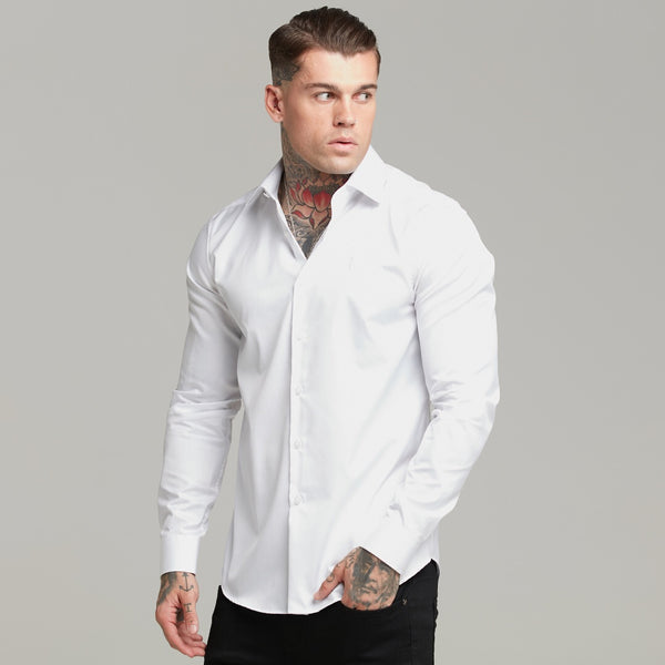 Father Sons Classic White Twill Cutaway Collar - FS599