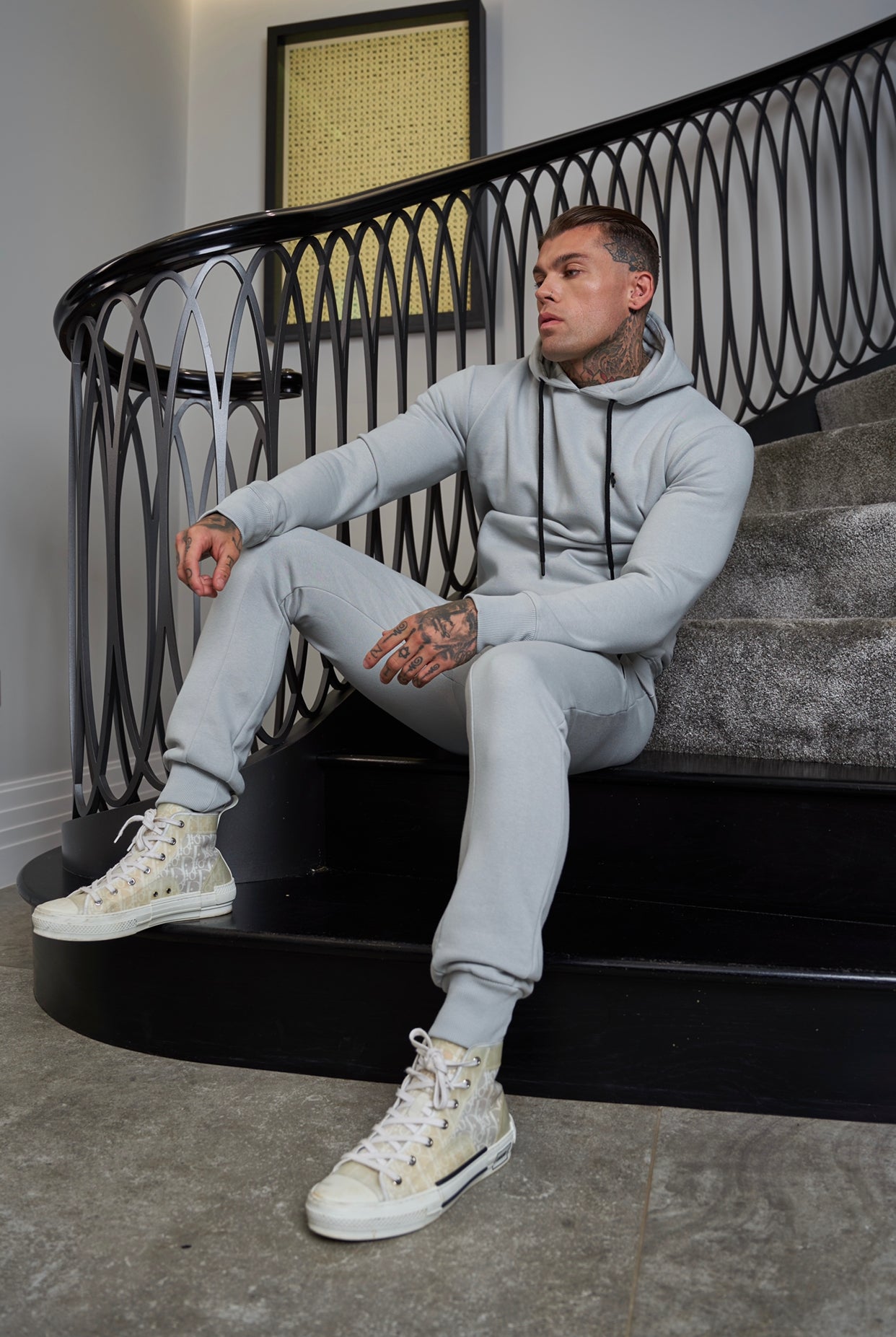 ★haag★ papa sweat pants (grey) 2nd) papa sweat pants (grey) - haag