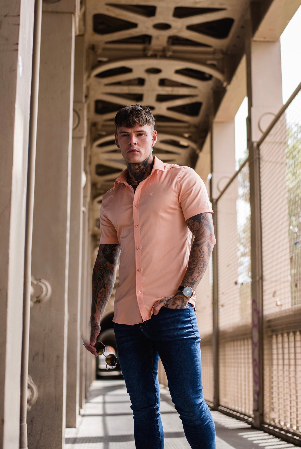 Super Slim Luxe Ultra Stretch Peach Short Sleeve -  FS382