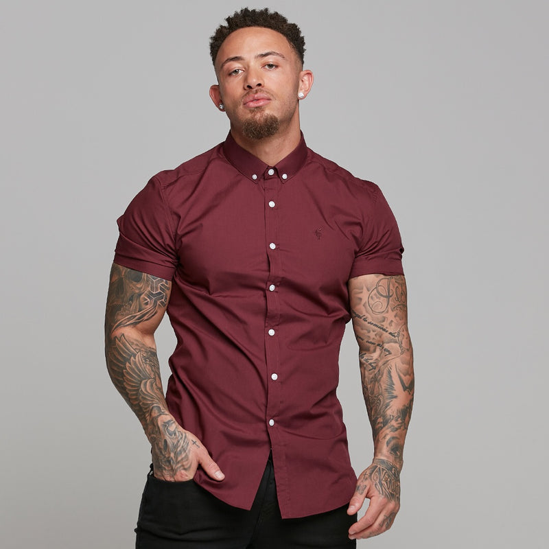 Father Sons Classic Burgundy Short Sleeve - FS138 (LAST CHANCE)