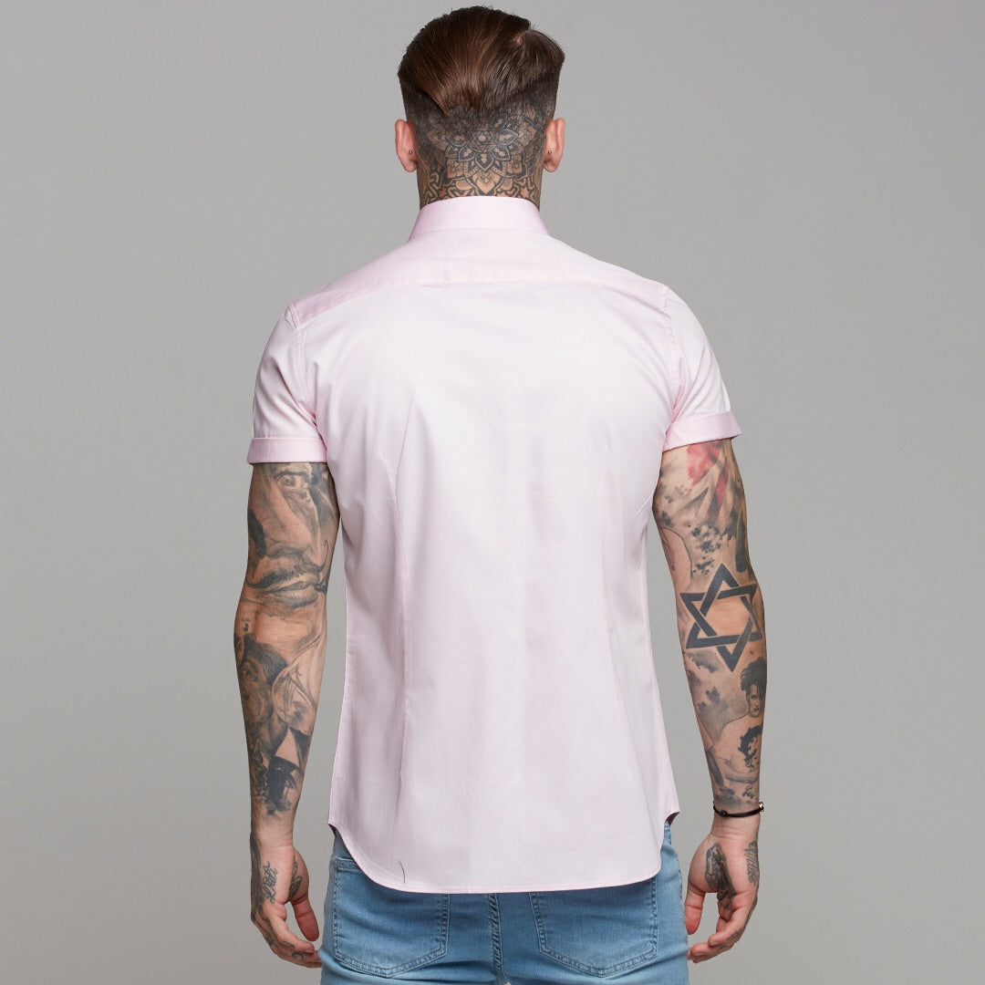 Classic Pink Luxe Egyptian Cotton Short Sleeve - FS444 (LAST CHANCE)