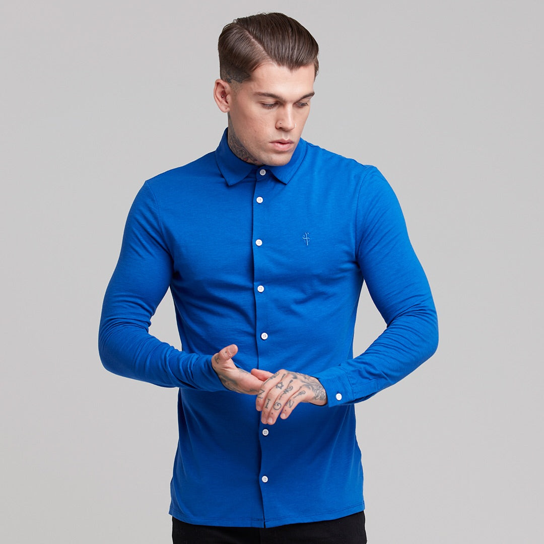 Super Slim Royal Blue Jersey - FSH02 (LAST CHANCE)