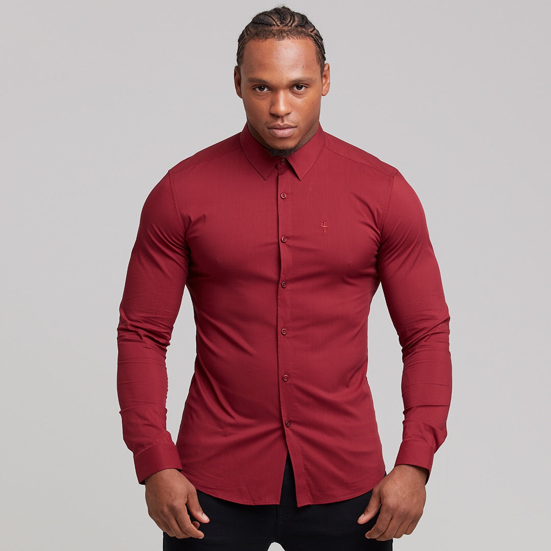 Super Slim Stretch Classic Oxblood Red - FS141