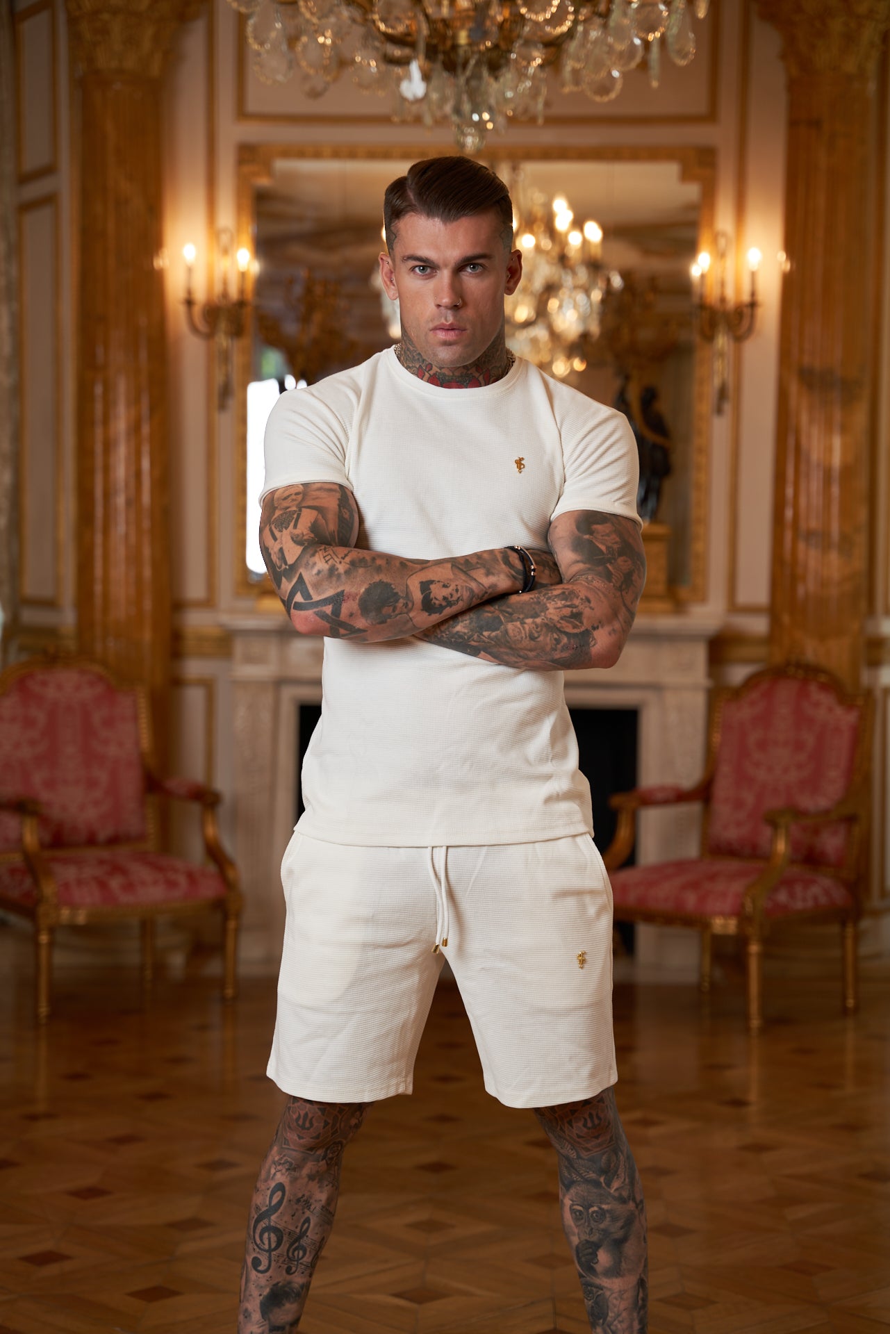 Small Waffle Cream Shorts - FSWS666