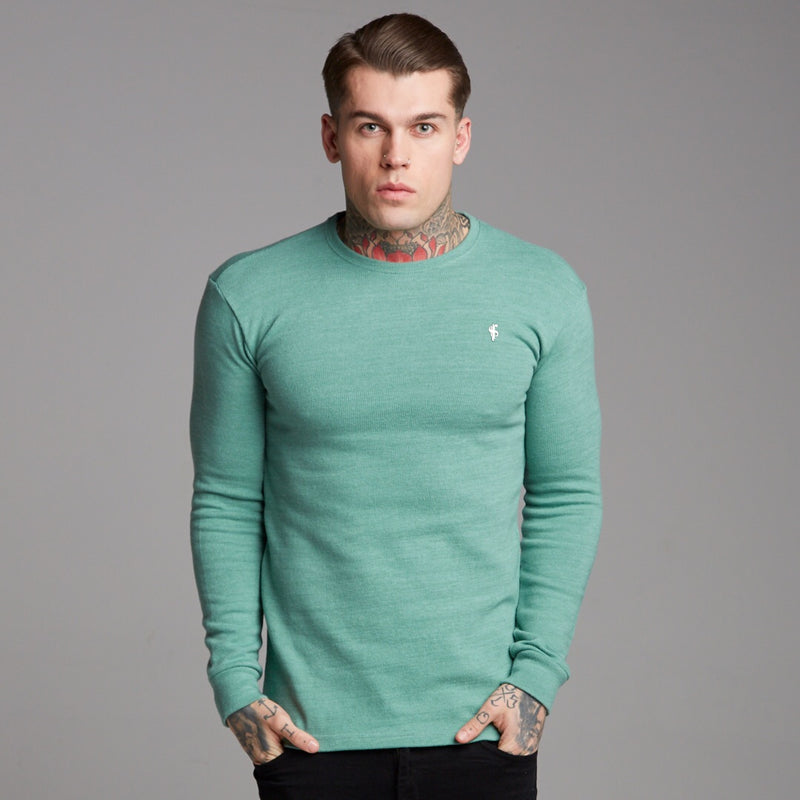 Father Sons Classic Green Super Slim Sweater - FSH233