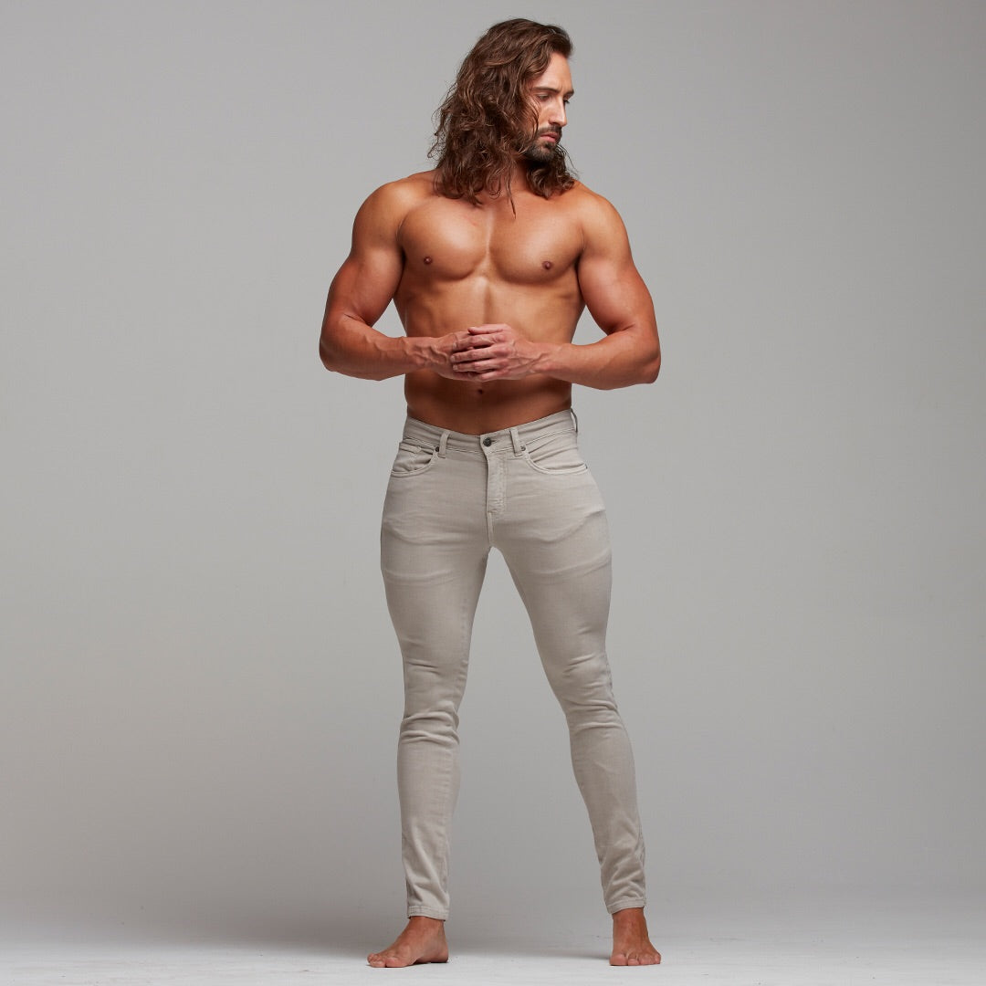 Ultra Stretch Beige Jeans - FSH272