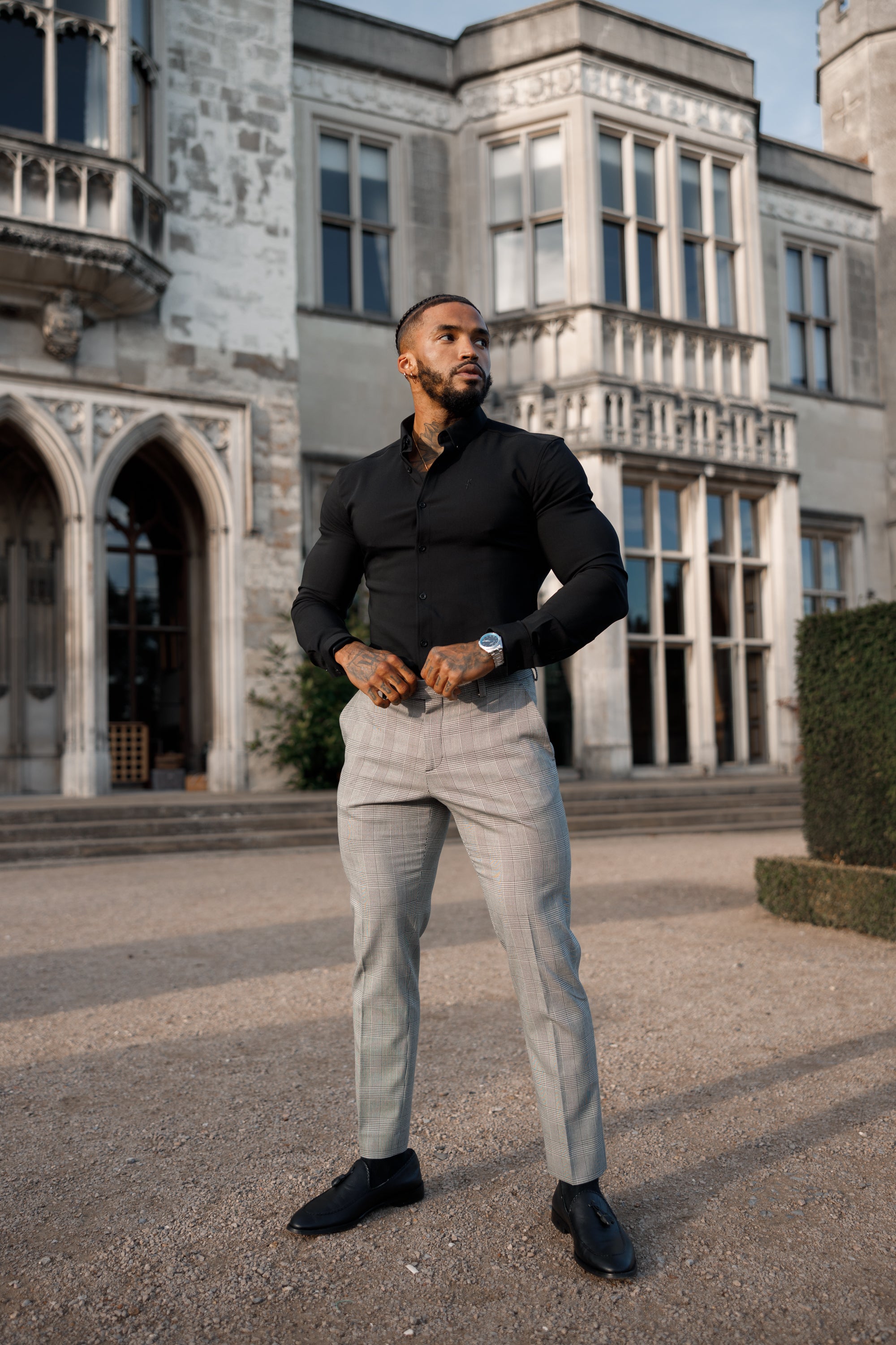 Super Slim Scuba Black Long Sleeve Stretch - FS829