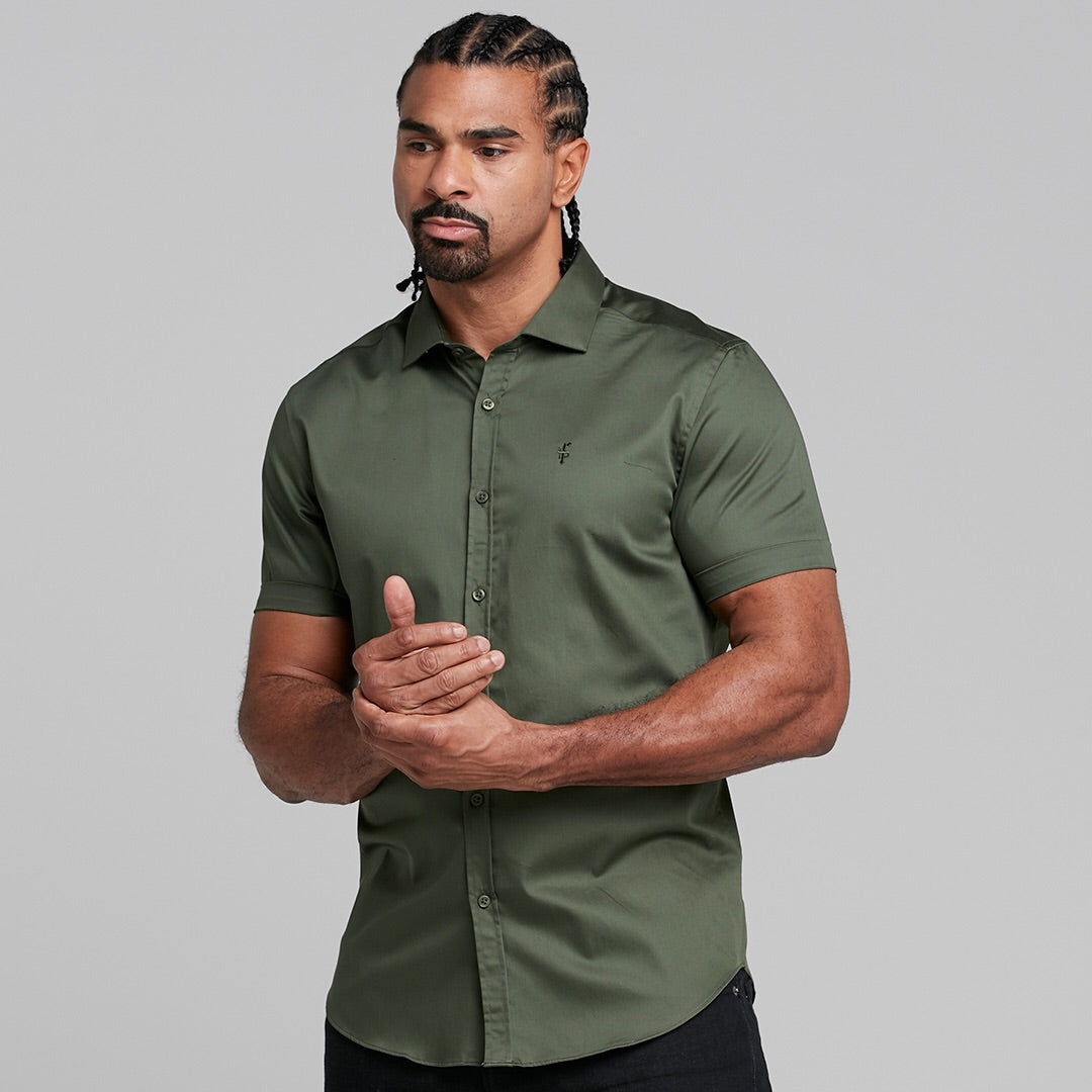 Classic Khaki Luxe Egyptian Cotton Short Sleeve - FS376 (LAST CHANCE)