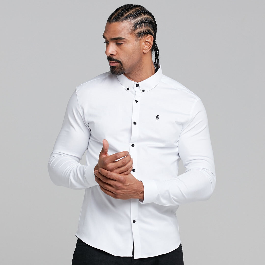 Super Slim Stretch Classic Oxford White - FS300