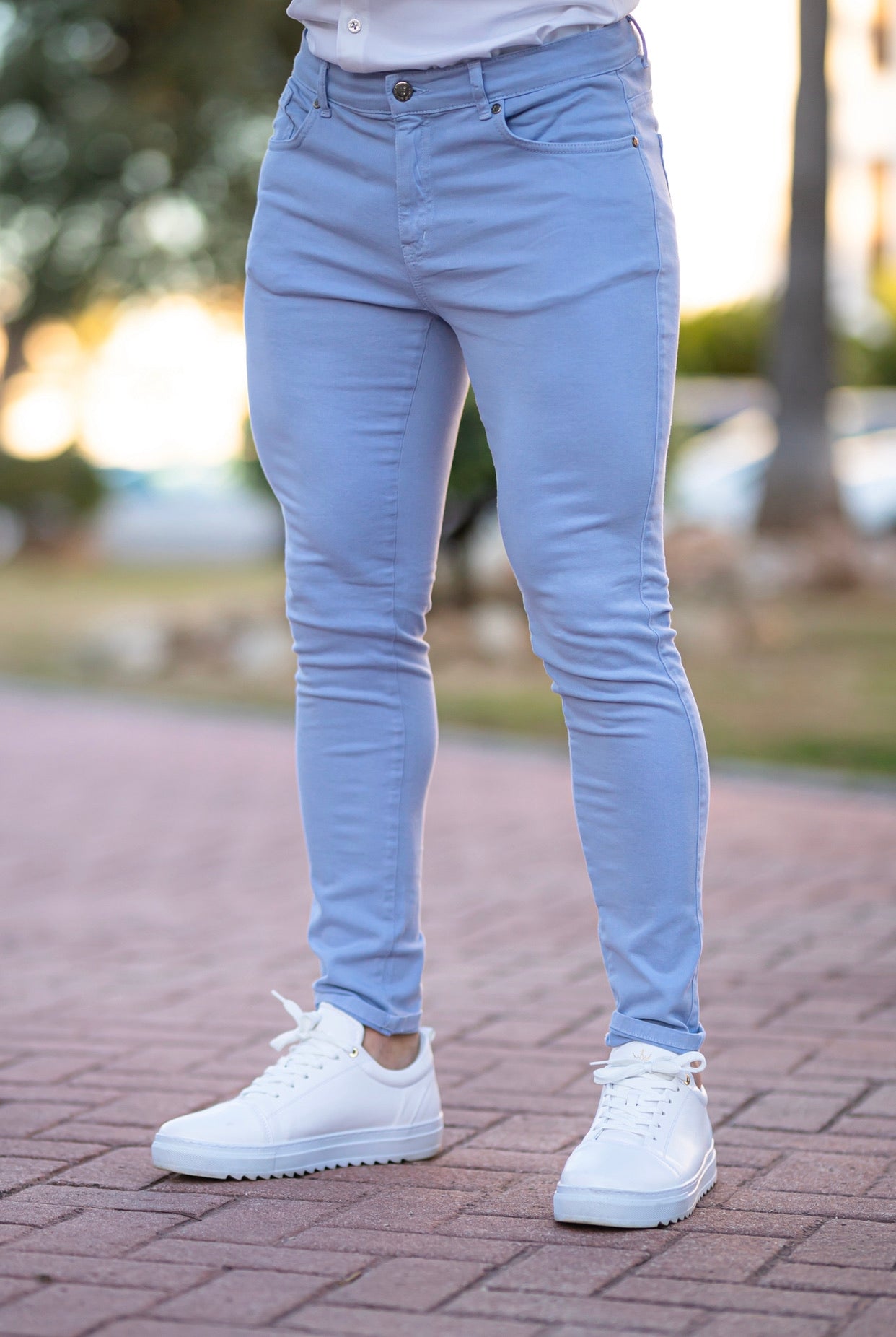 Slim Pale Blue Jeans - FSH135 (LAST CHANCE)