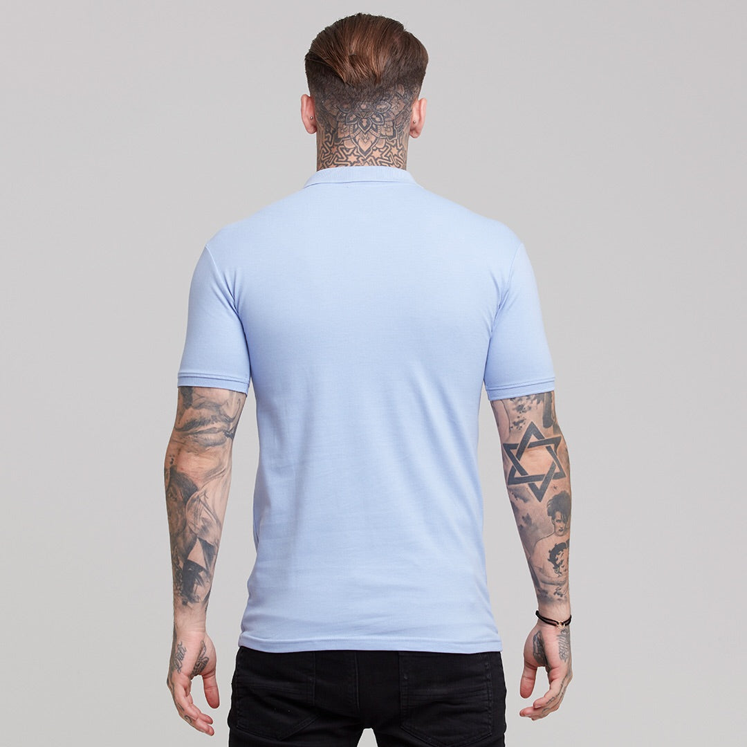 Cornflower Blue Polo Shirt - FSH245