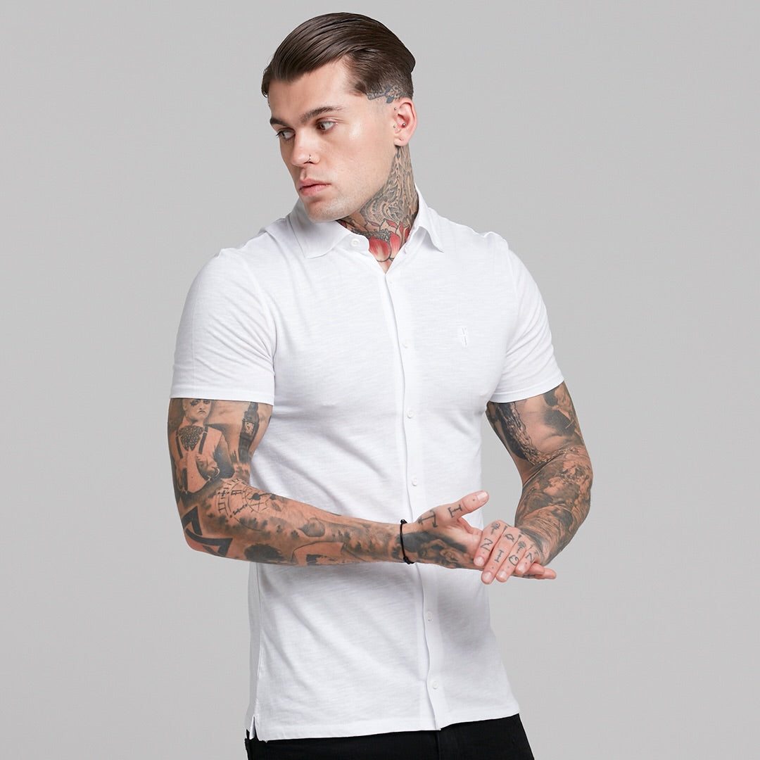 White Jersey Short Sleeve - FSH020 (LAST CHANCE)