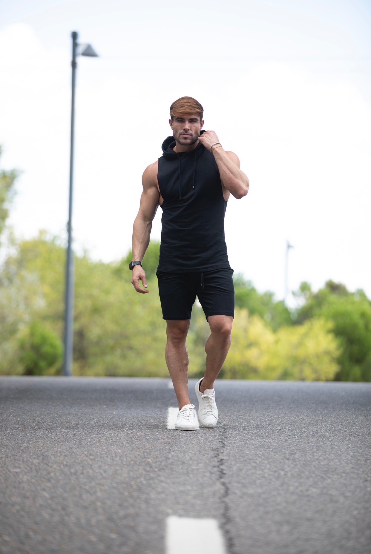 Black Elasticated Shorts - FSJS656