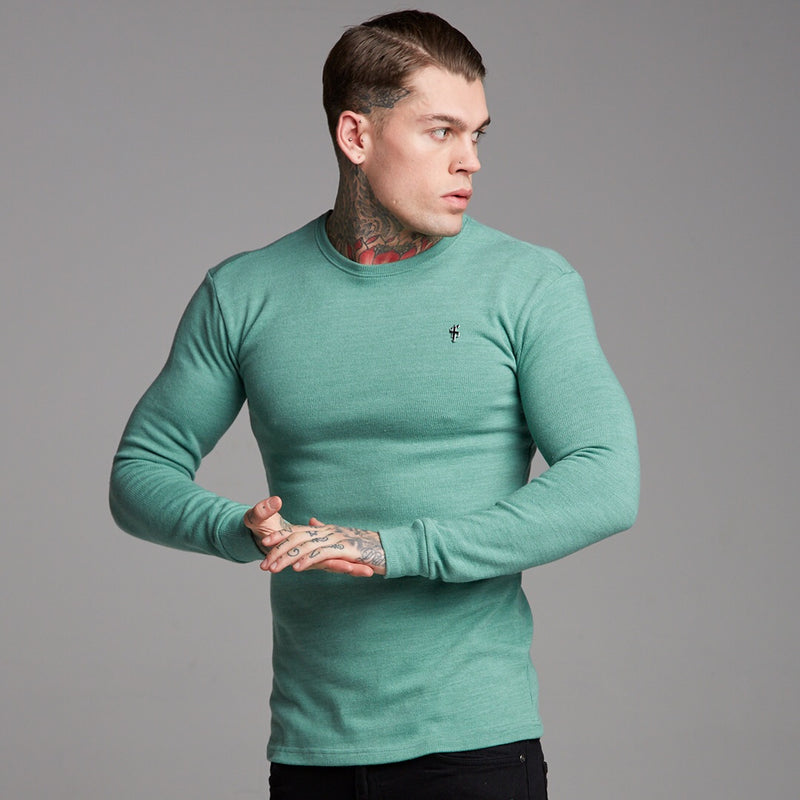 Father Sons Classic Green Super Slim Sweater - FSH233