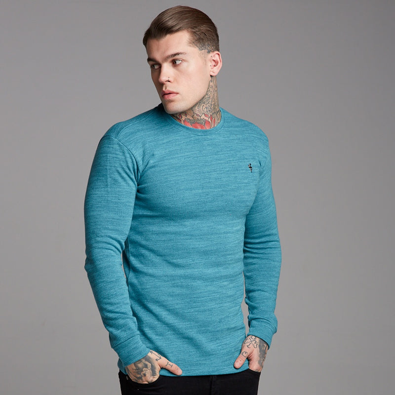 Father Sons Classic Teal Super Slim Sweater - FSH232