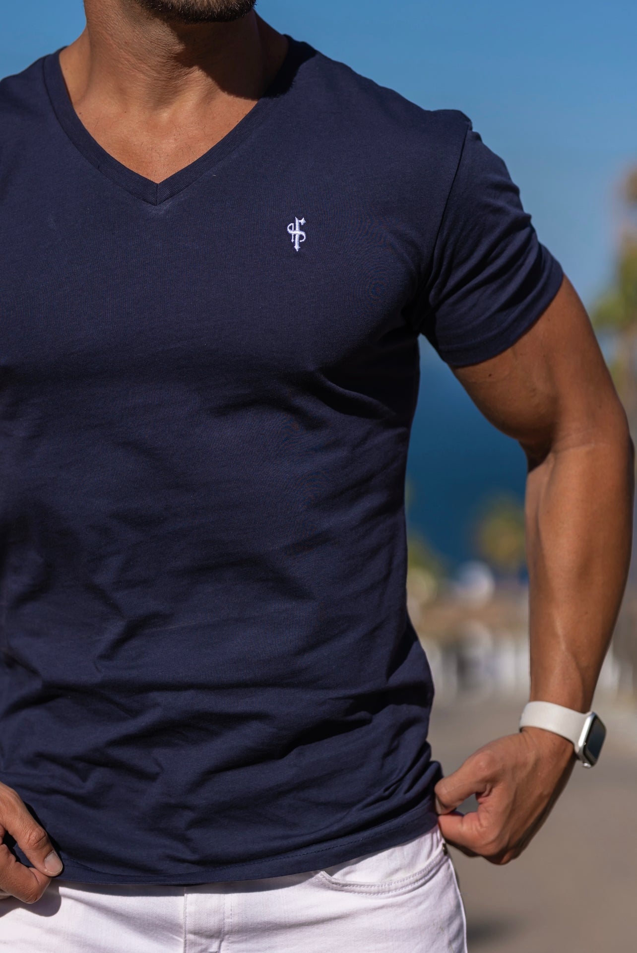 Classic Navy V Neck -  FSH191