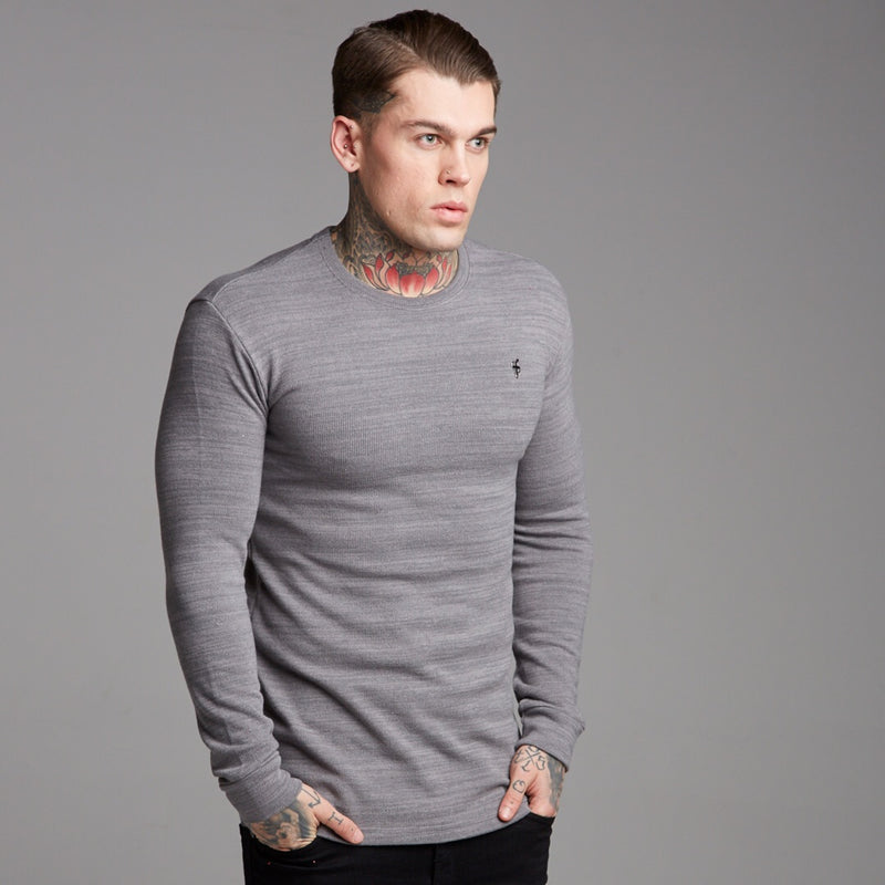 Father Sons Classic Grey Super Slim Sweater - FSH230