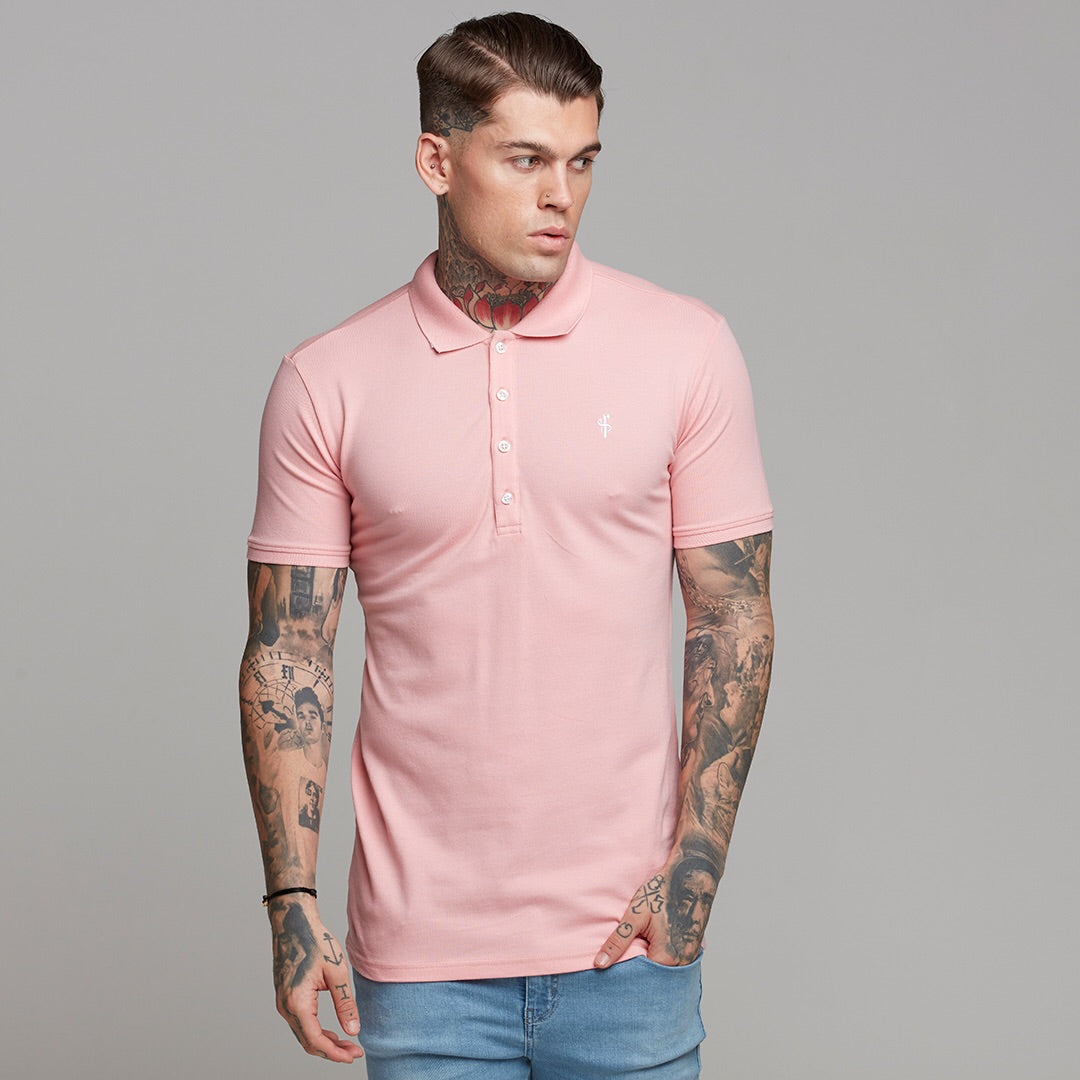 Classic Rose Pink Polo Shirt - FSH246