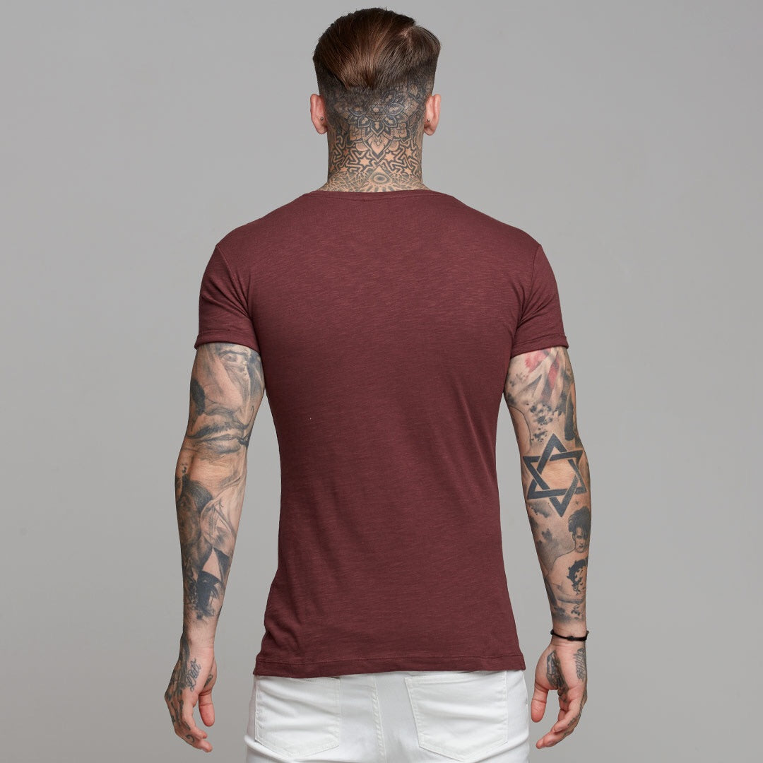 Burgundy Slub Crew - FSH056