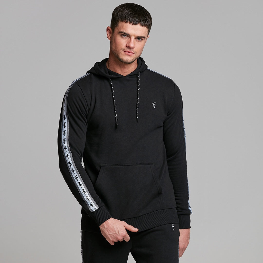 Tapered Black Hoodie Top - FSM001 (LAST CHANCE)