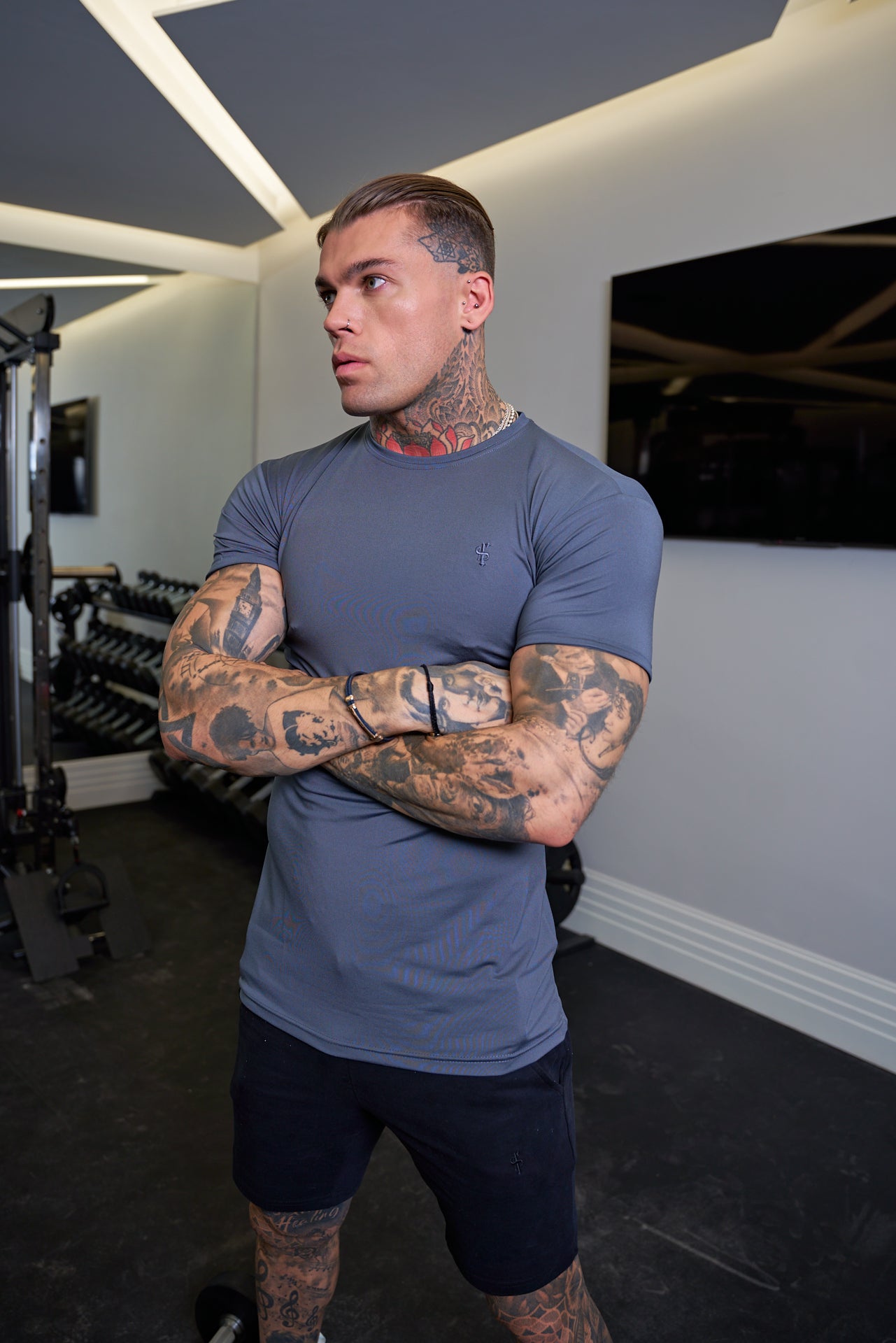 Slate Grey Gym Crew - FSH680
