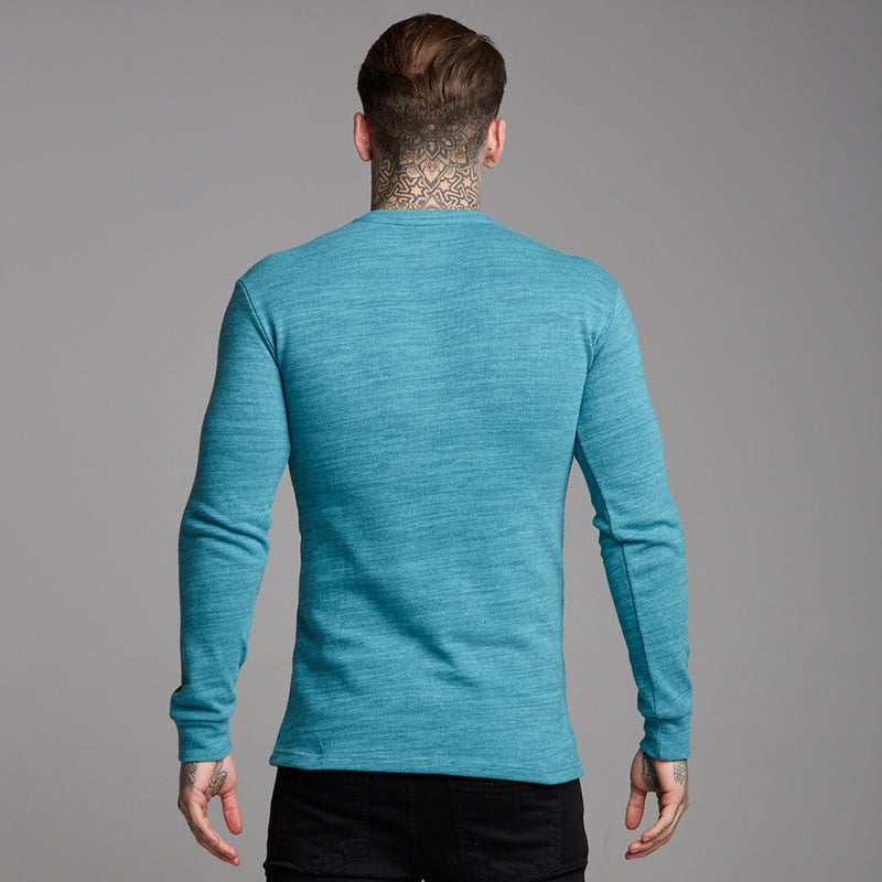 Father Sons Classic Teal Super Slim Sweater - FSH232