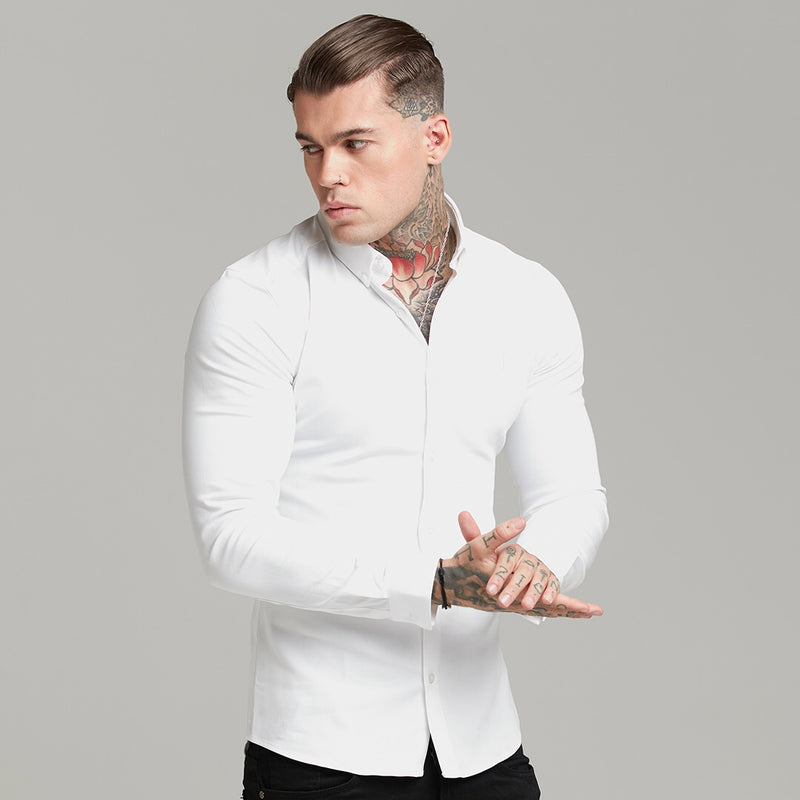 Father Sons Super Slim Stretch White Denim Long Sleeve - FS597