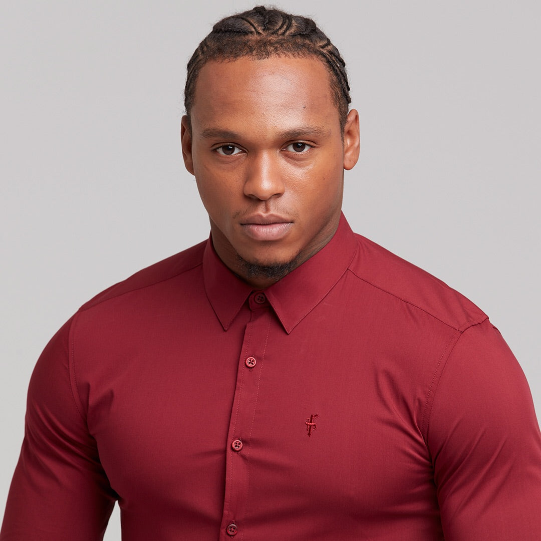 Super Slim Stretch Classic Oxblood Red - FS141