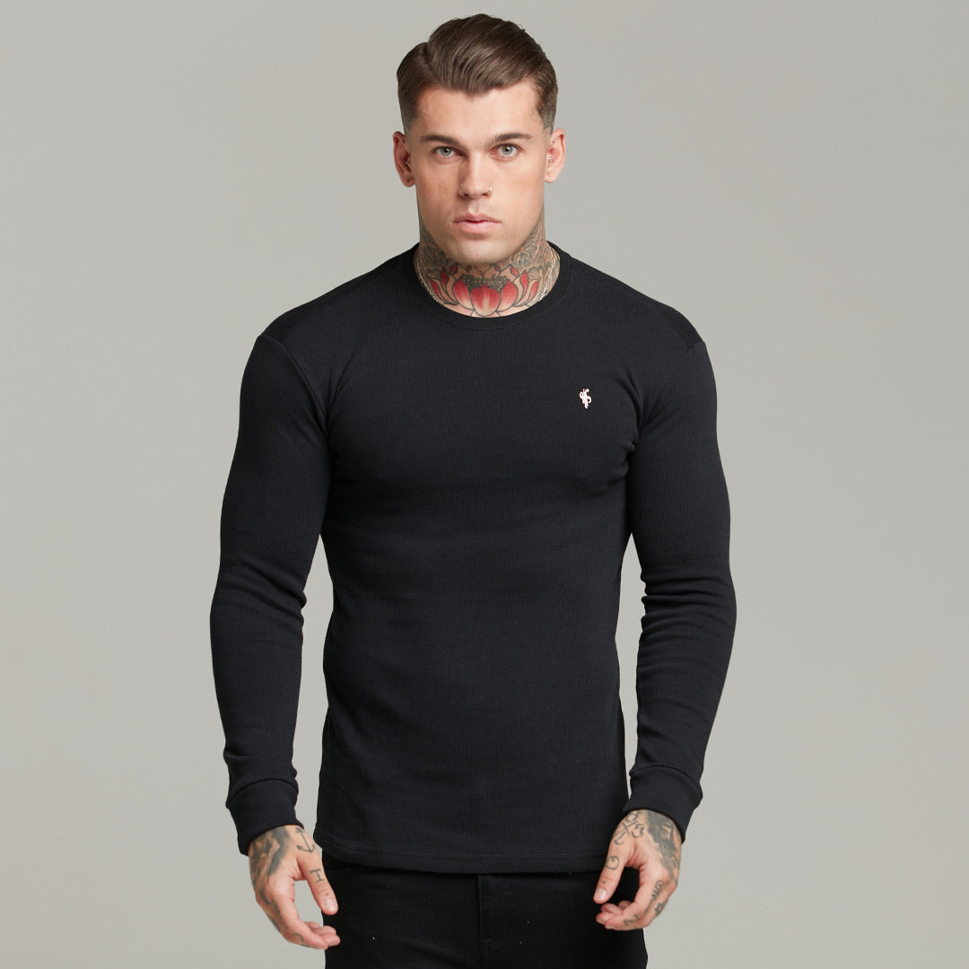 Classic Black Super Slim Jumper - FSH409
