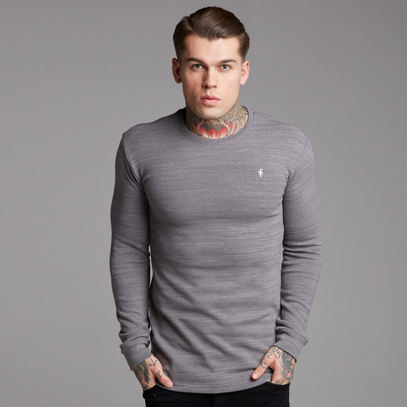 Father Sons Classic Grey Super Slim Sweater - FSH230