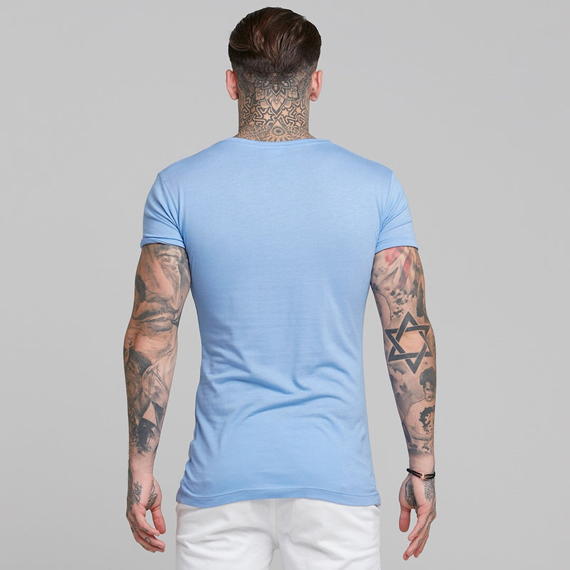 Father Sons Light Blue Bamboo Crew - FSH224