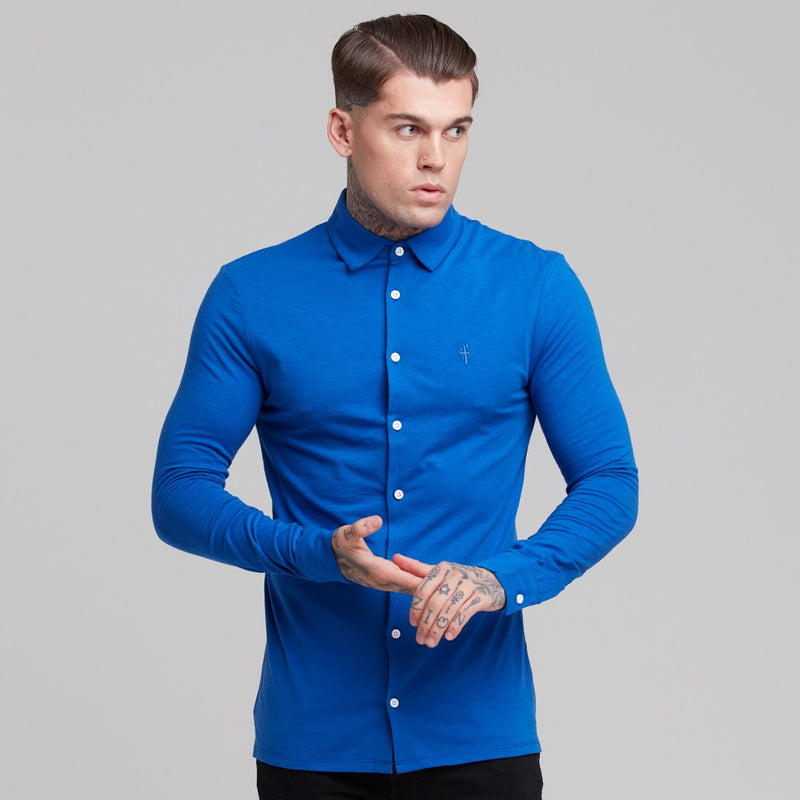 Father Sons Super Slim Royal Blue Jersey - FSH02 (LAST CHANCE)