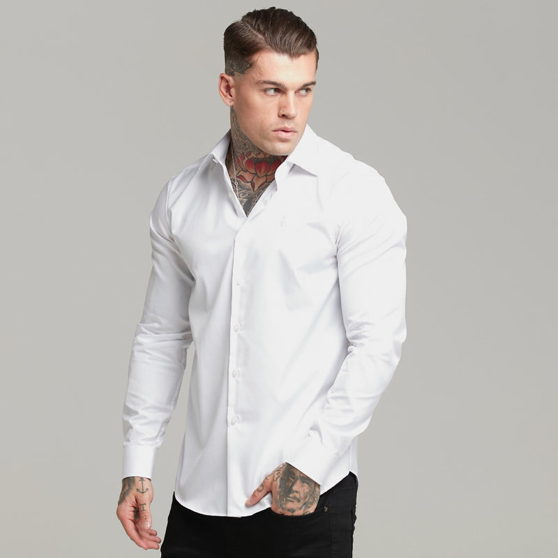 Father Sons Classic White Twill Cutaway Collar - FS599