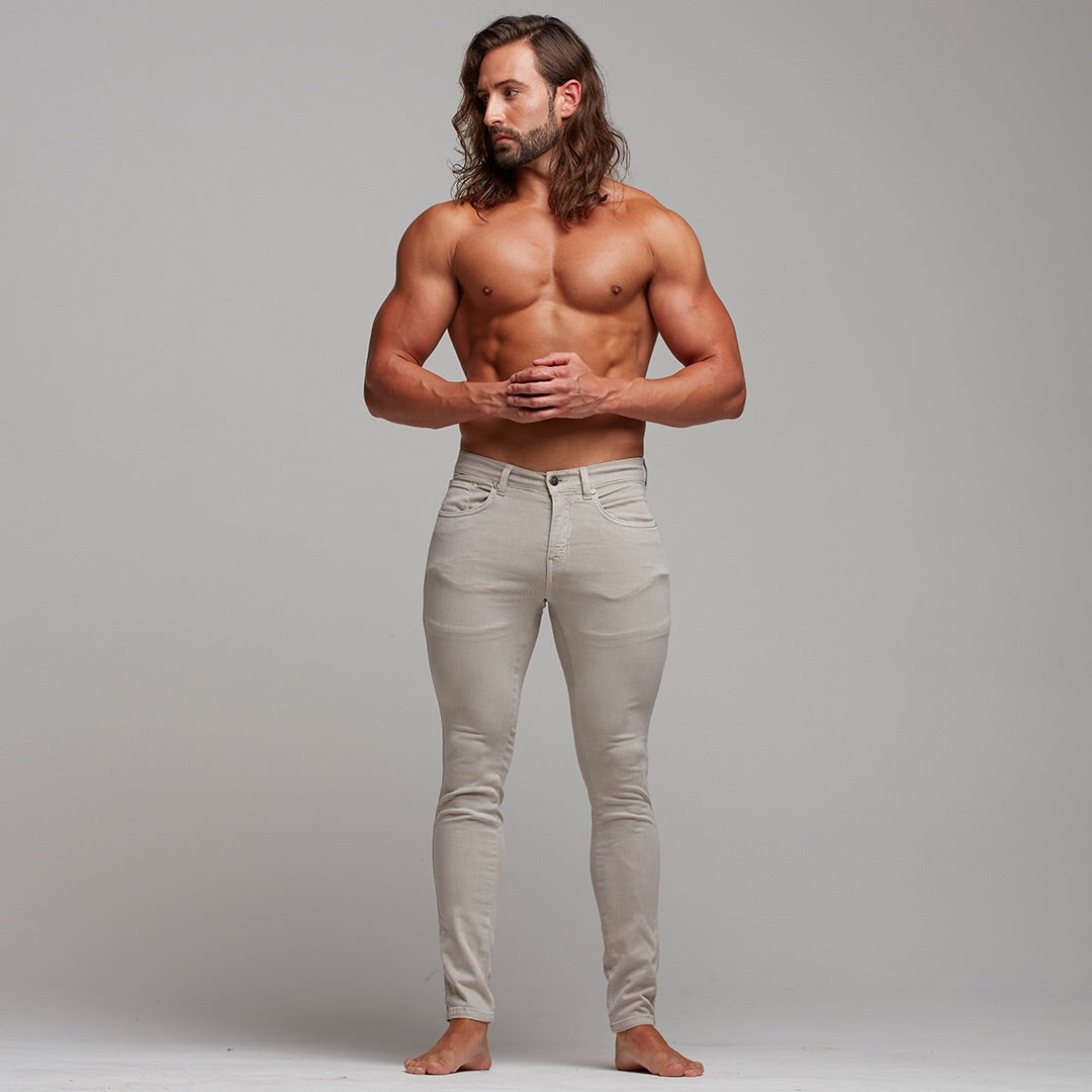 Ultra Stretch Beige Jeans - FSH272