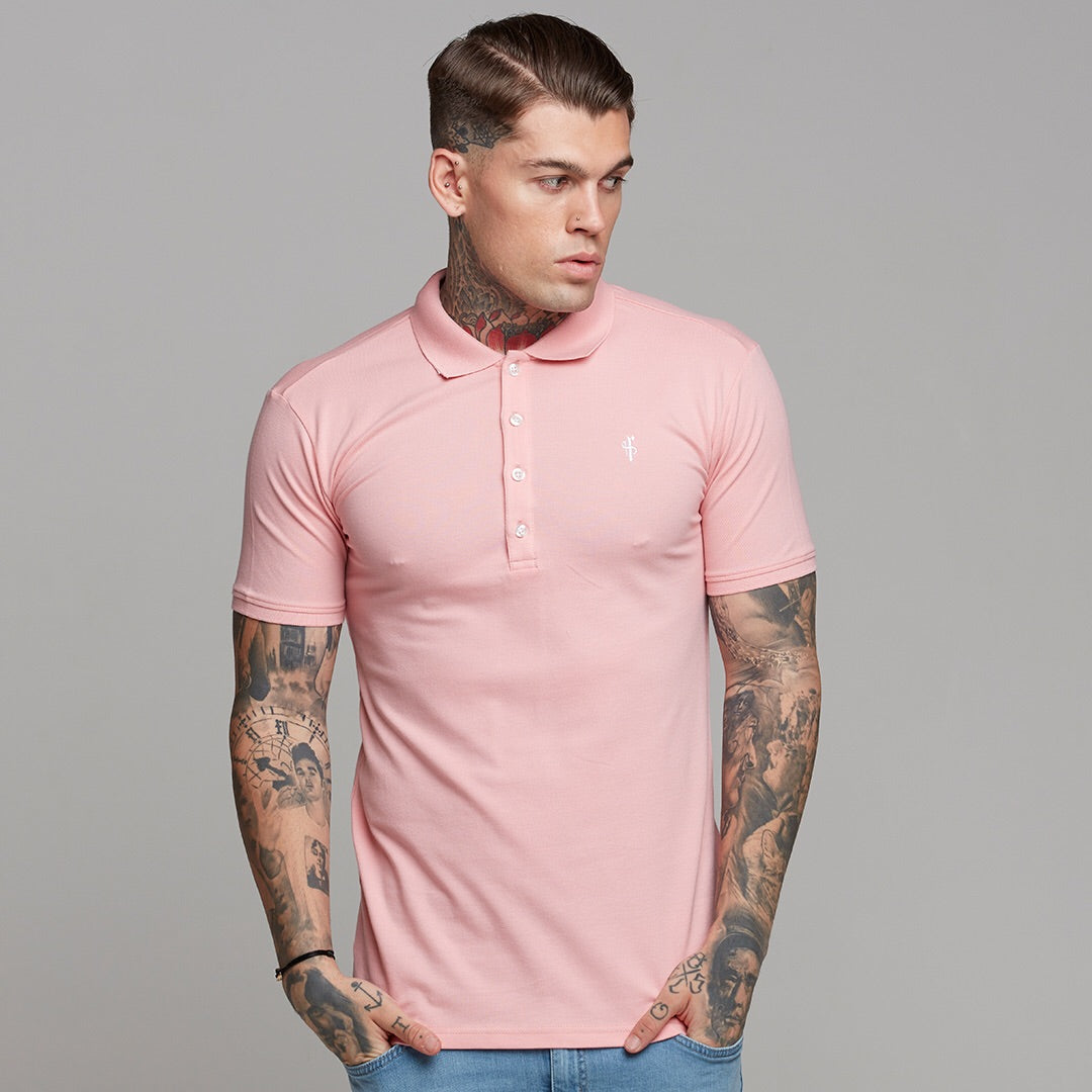 Classic Rose Pink Polo Shirt - FSH246