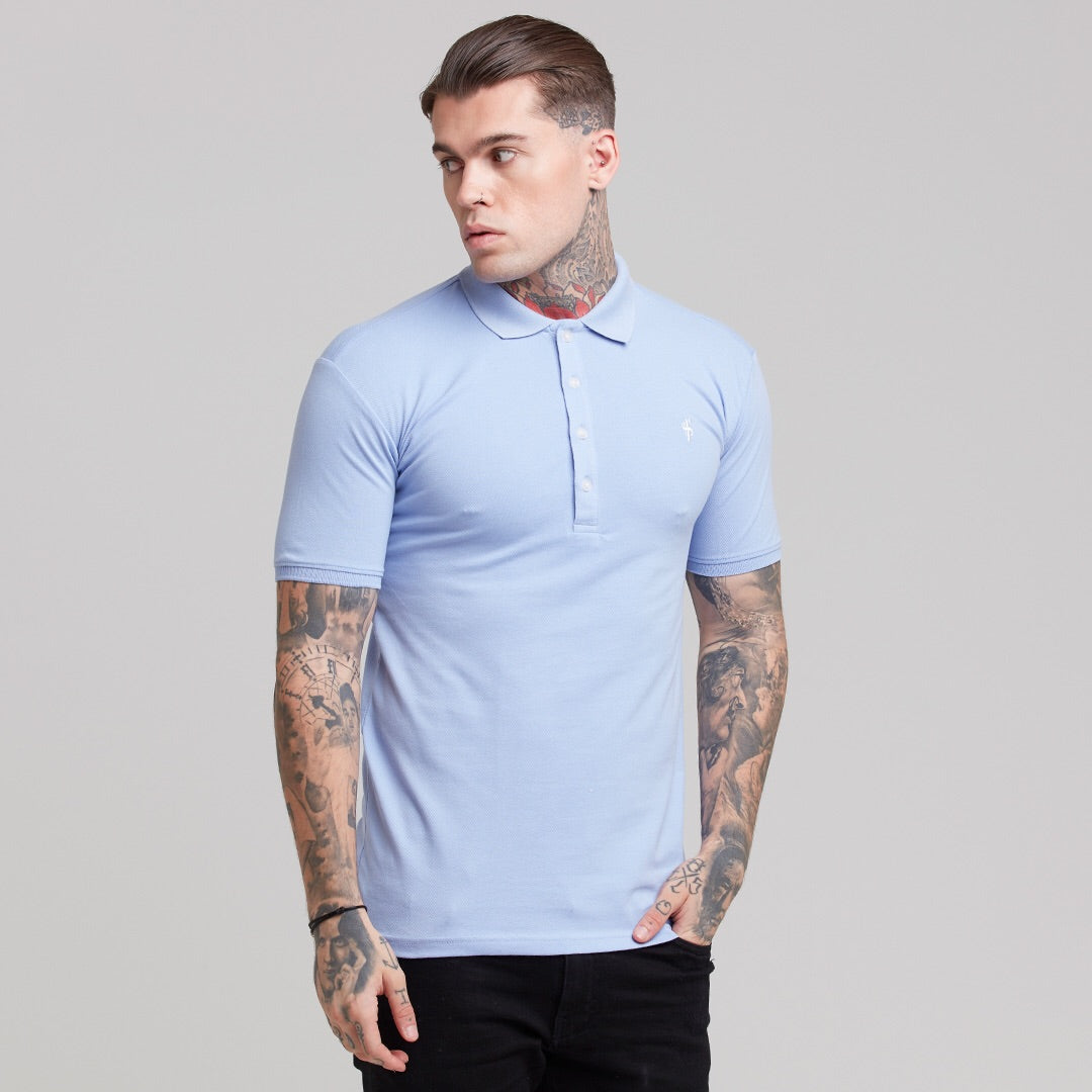 Cornflower Blue Polo Shirt - FSH245