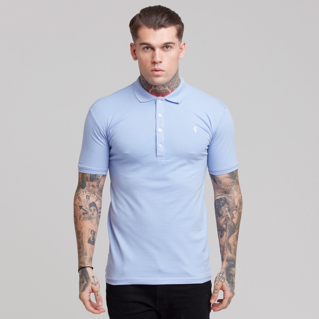 Cornflower Blue Polo Shirt - FSH245