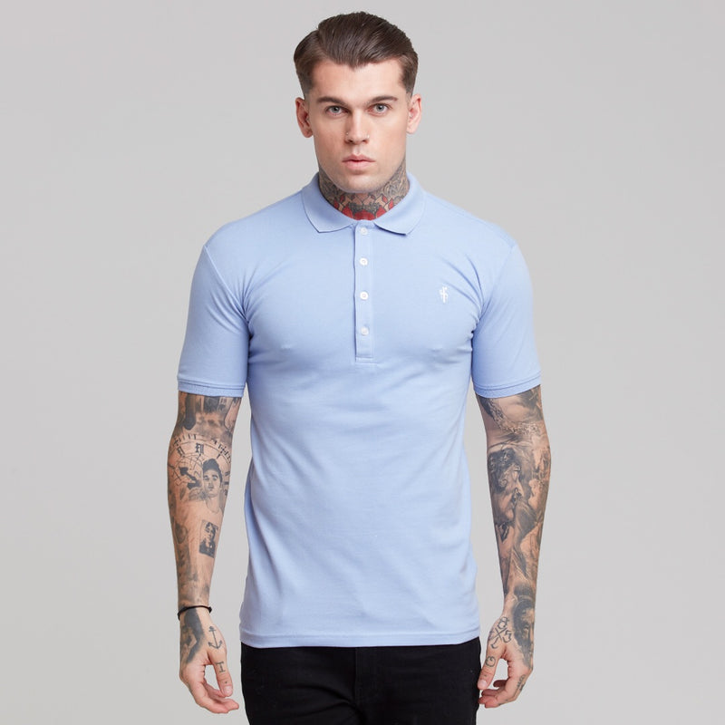 Father Sons Cornflower Blue Polo Shirt - FSH245