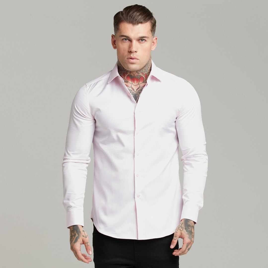 Classic Pink Twill Cutaway Collar - FS600