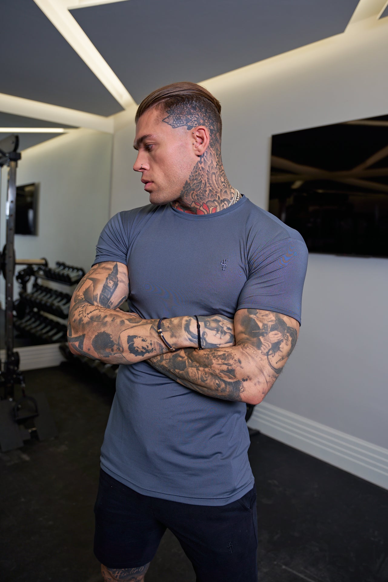 Slate Grey Gym Crew - FSH680