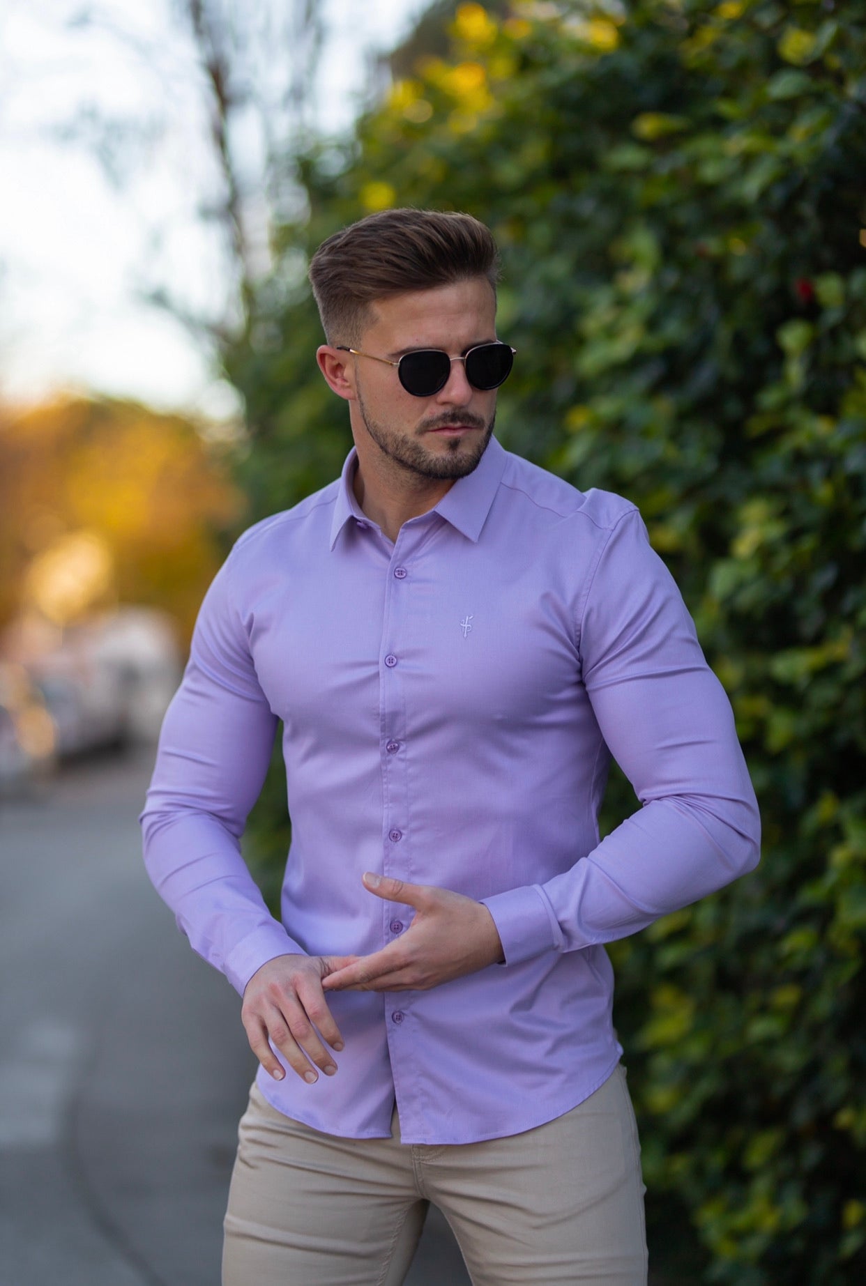 Super Slim Luxe Ultra Stretch Classic Lavender Long Sleeve -  FS744