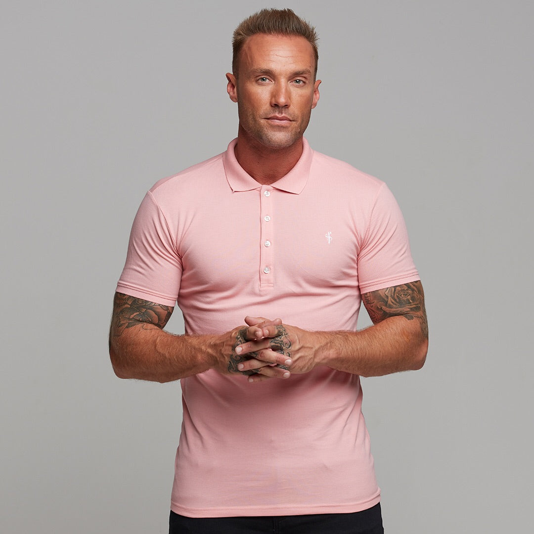 Classic Rose Pink Polo Shirt - FSH246
