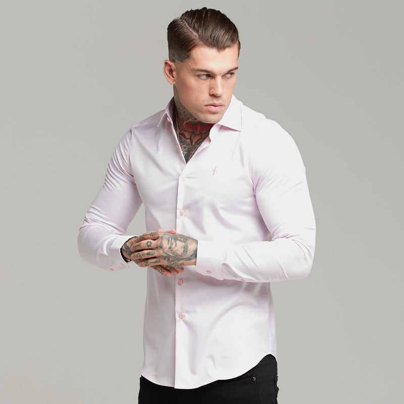 Father Sons Classic Pink Twill Cutaway Collar - FS600