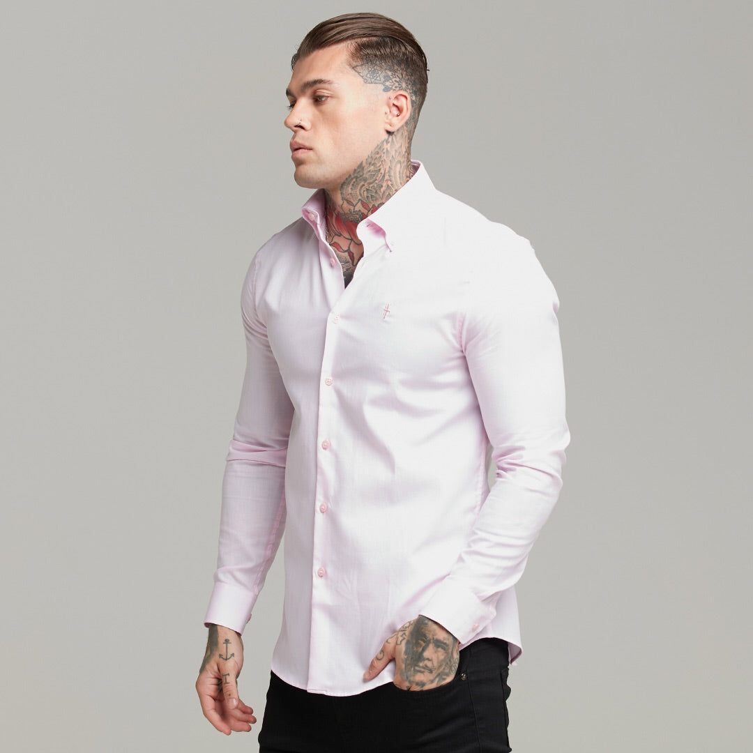 Classic Pink Royal Oxford Luxe Button Down - FS609