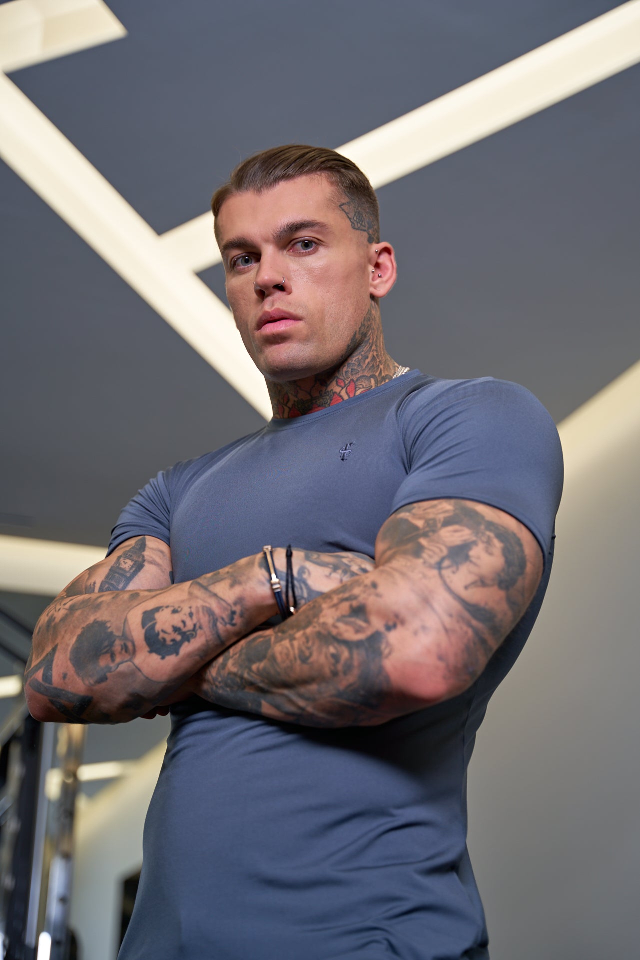 Slate Grey Gym Crew - FSH680