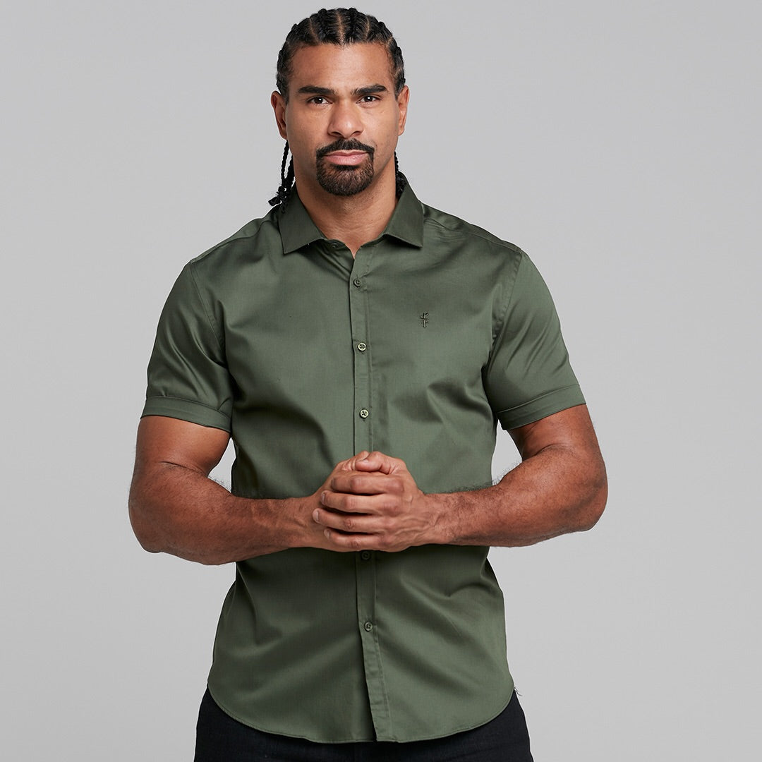 Classic Khaki Luxe Egyptian Cotton Short Sleeve - FS376 (LAST CHANCE)
